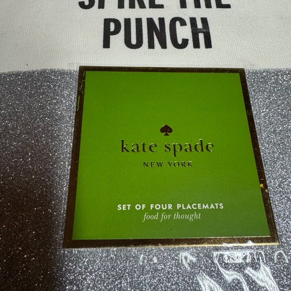 Kate Spade Spike the Punch Placemats-Set of 4- -NWT - Picture 2 of 7